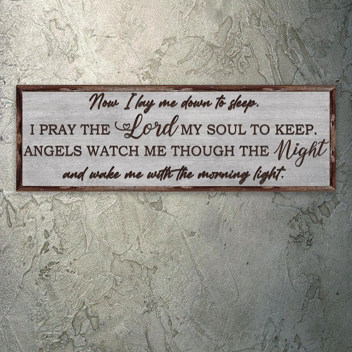 Now I Lay Me Down to Sleep Canvas Nursery Sign