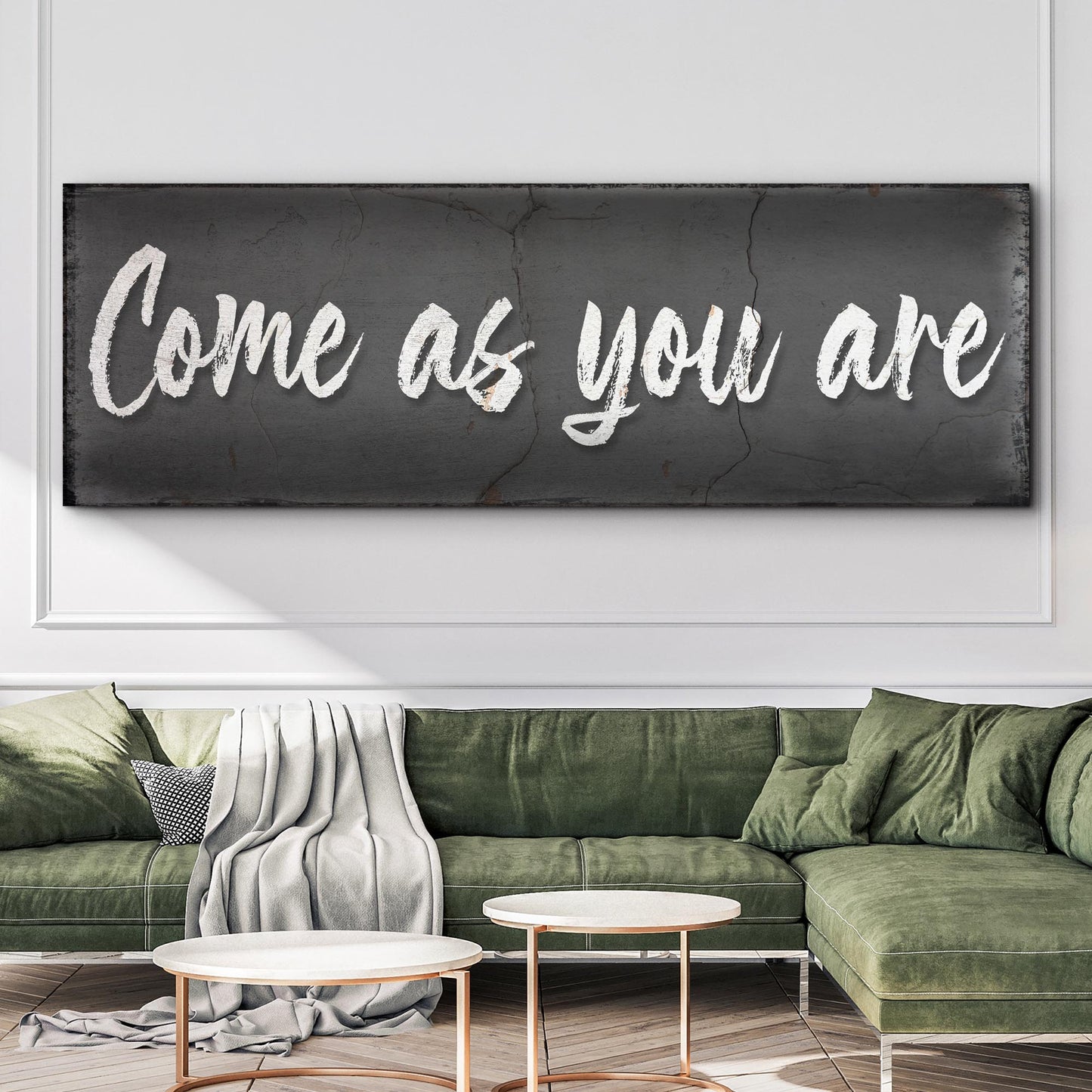 Come As You Are Canvas Wall Art Sign