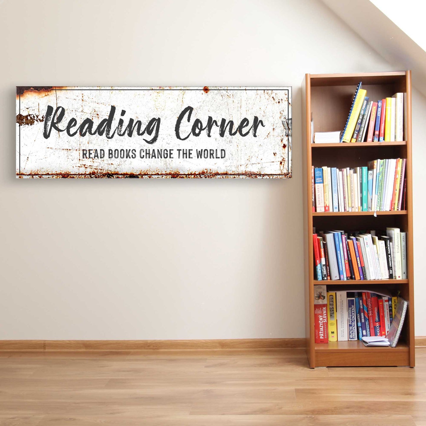 Reading Corner Personalized Canvas Sign