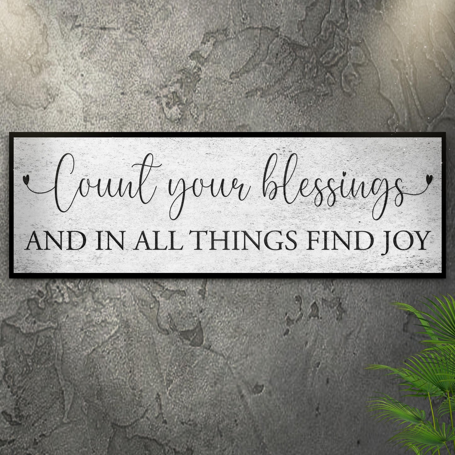 Count Your Blessings Canvas Wall Art