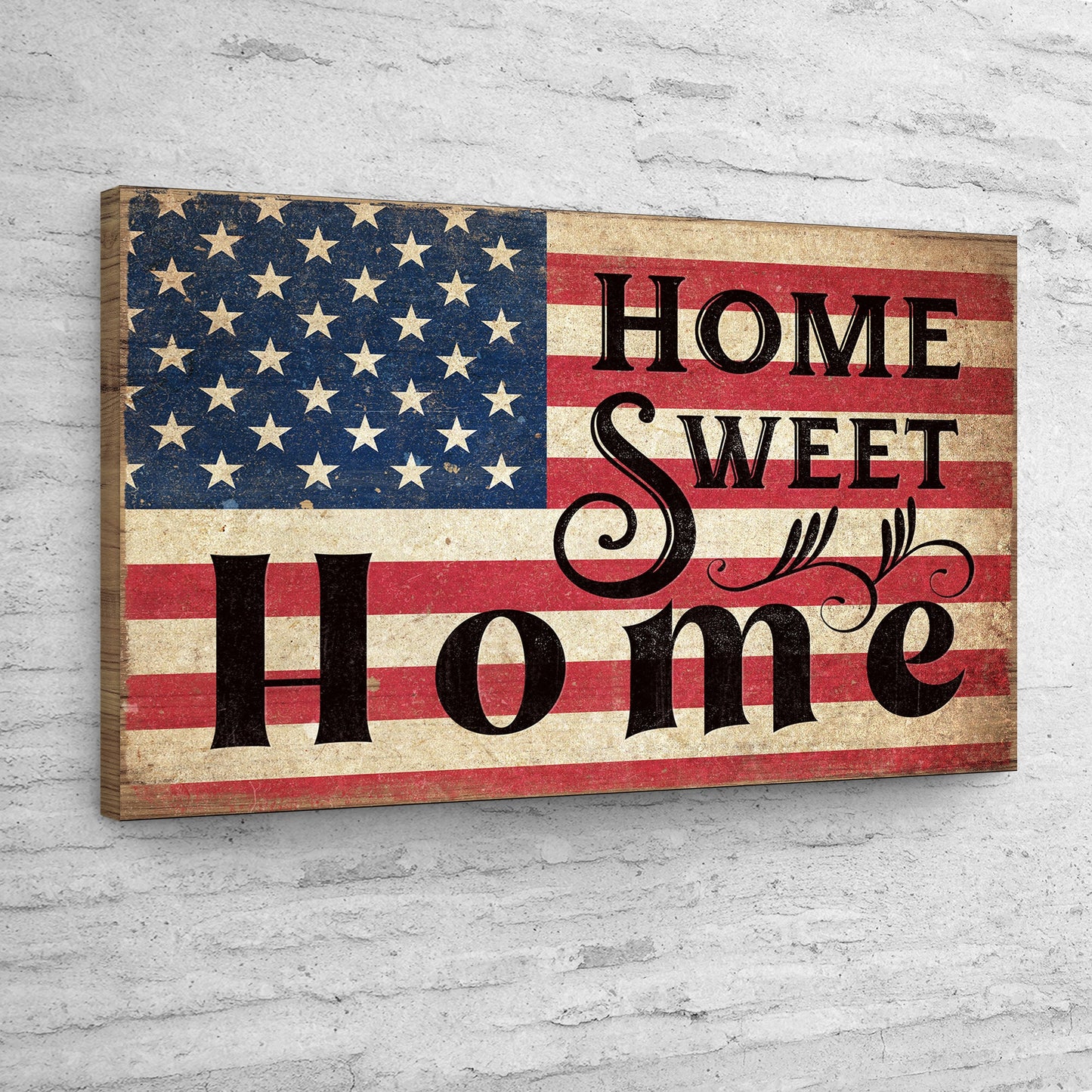 Home Sweet Home Personalized Canvas Sign IV