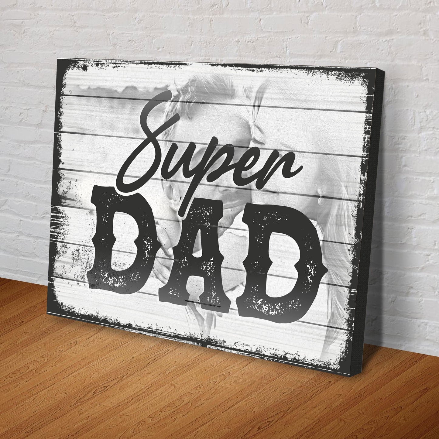 Super Dad Father's Day Canvas Sign
