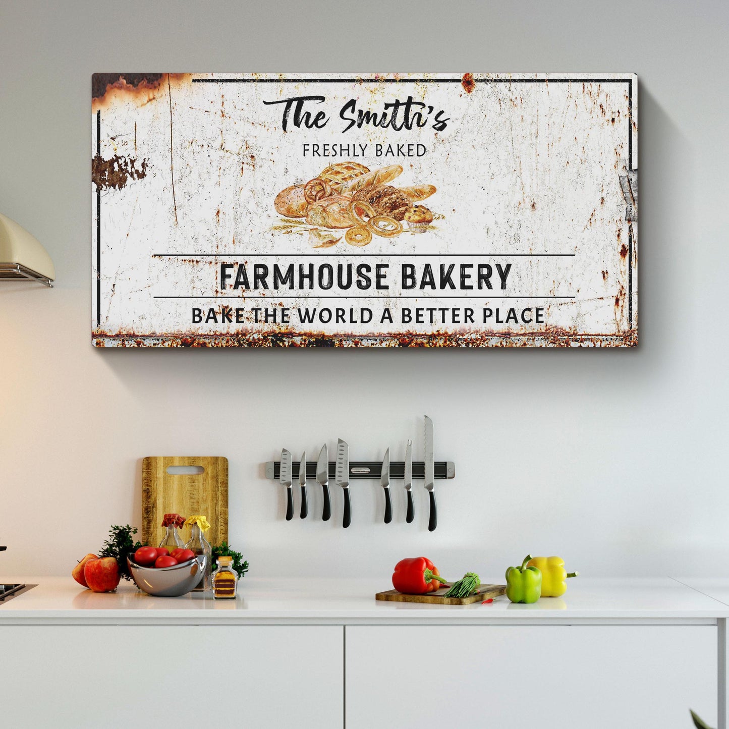 Farmhouse Bakery Canvas Sign