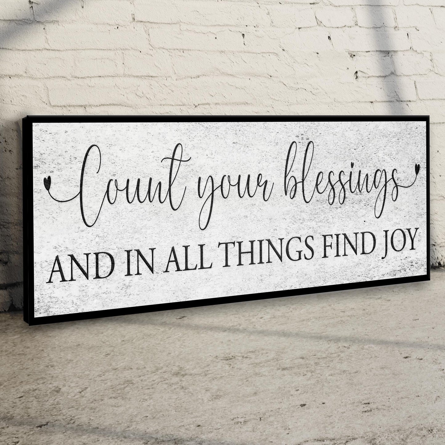 Count Your Blessings Canvas Wall Art