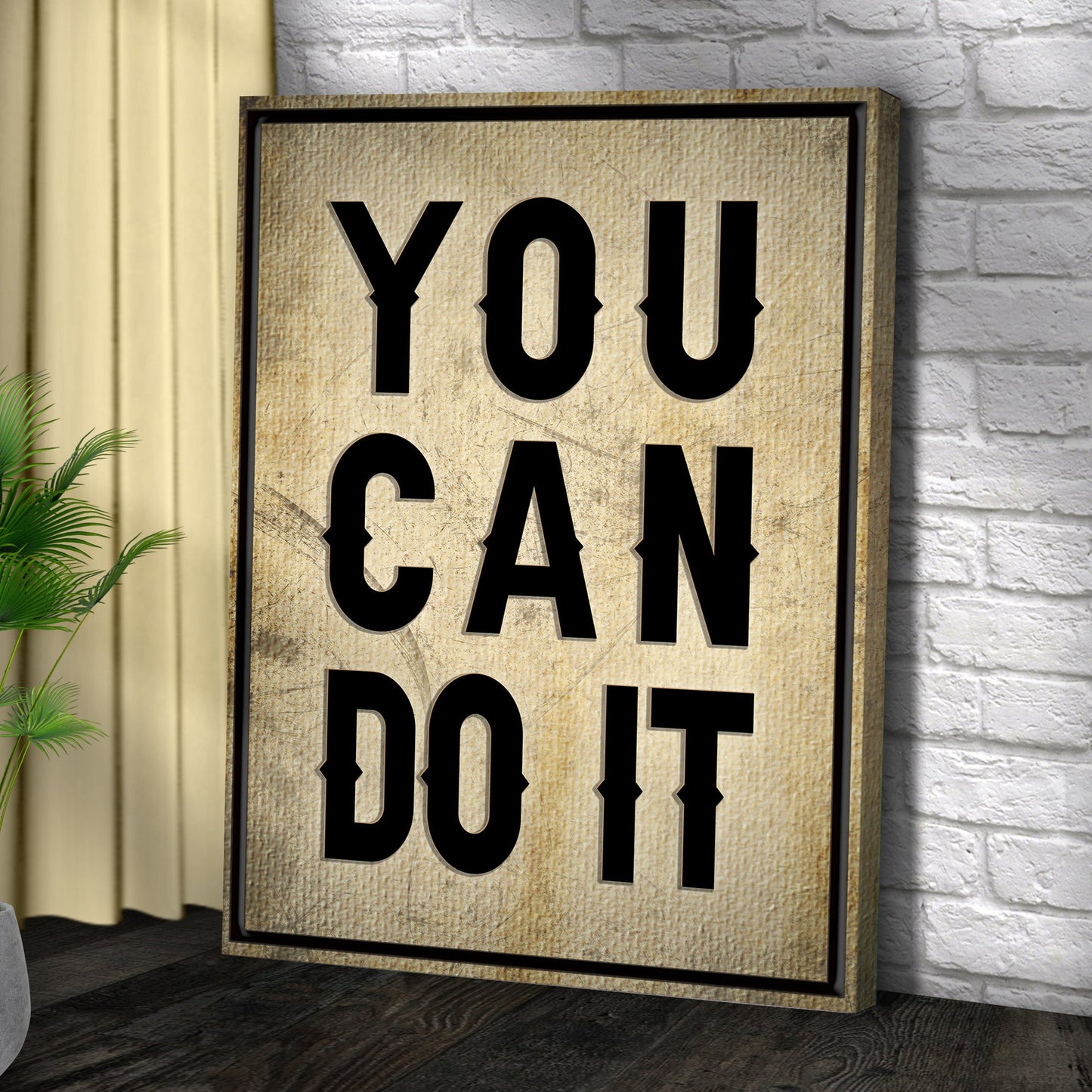 You Can Do It Motivational Canvas Wall Art