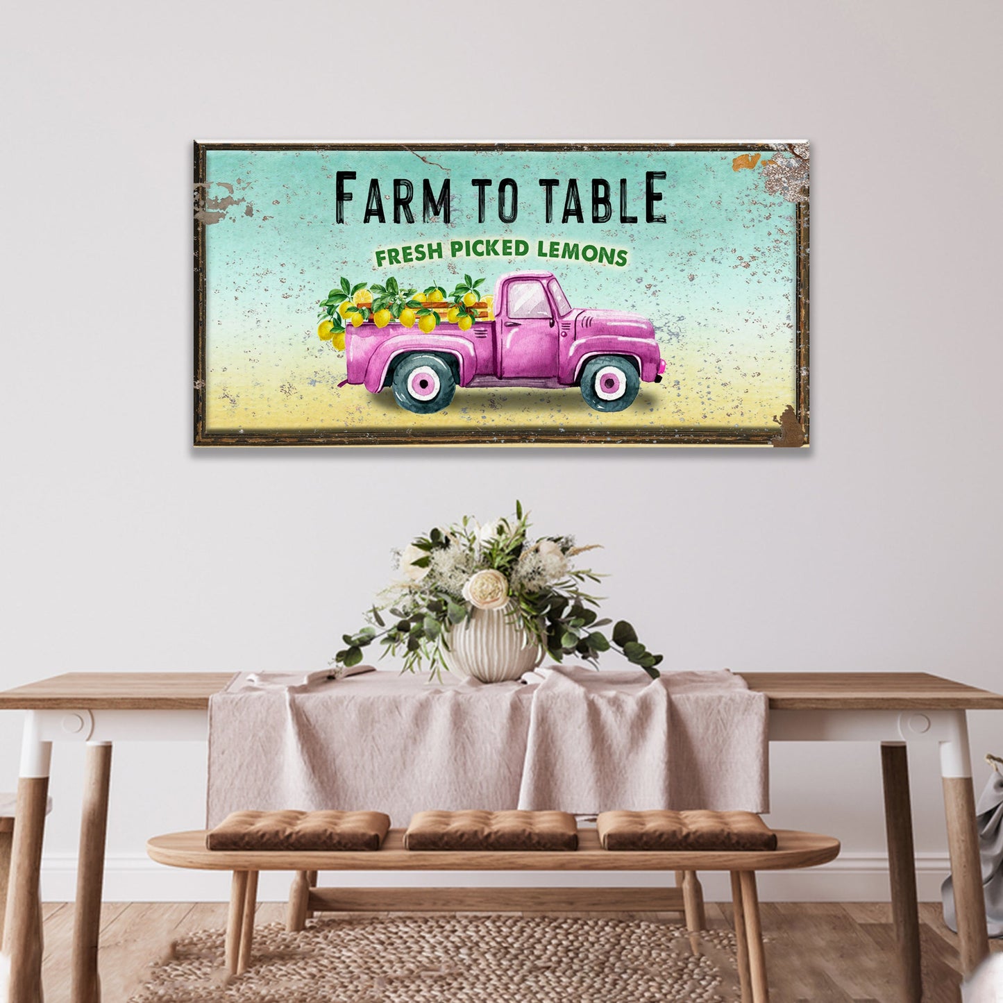 When Life Gives You Lemons Canvas Sign