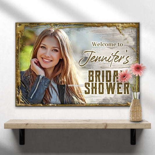 Welcome To The Bridal Shower Canvas Sign
