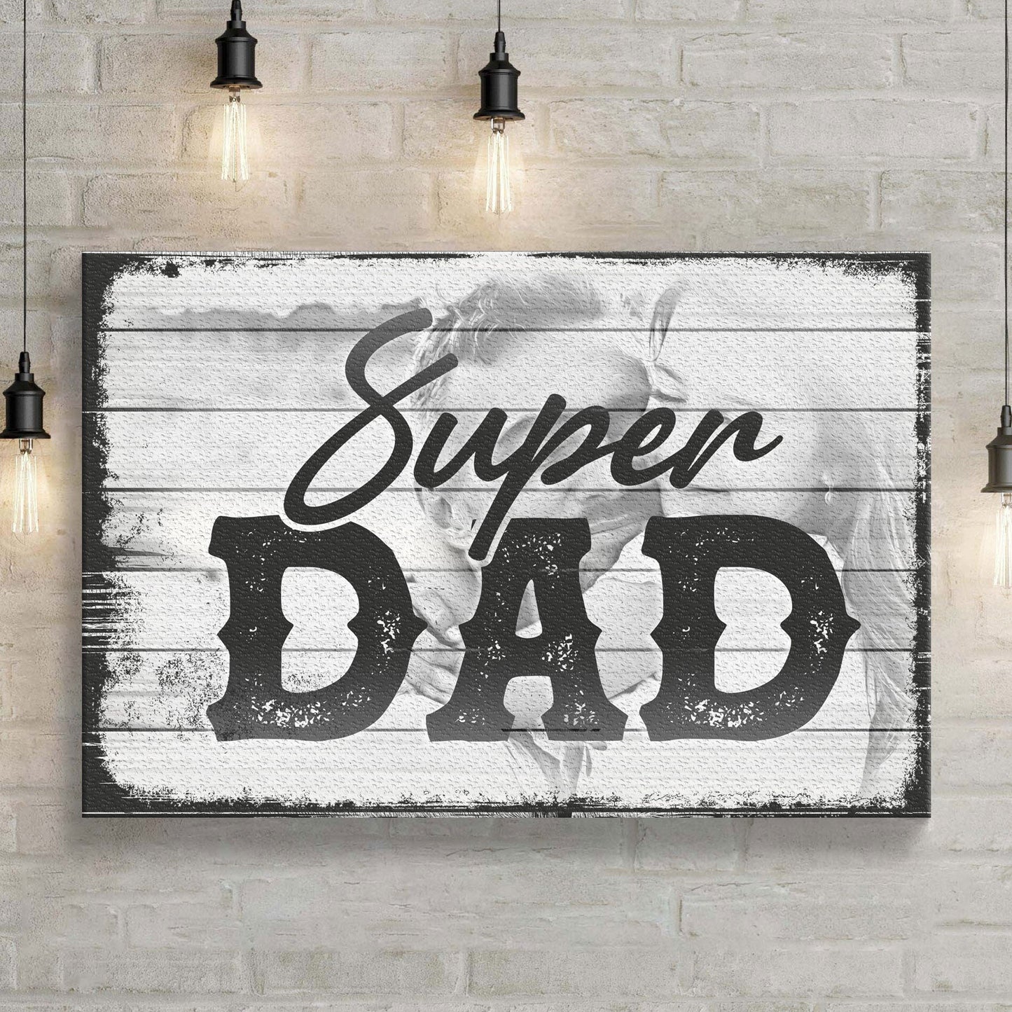Super Dad Father's Day Canvas Sign