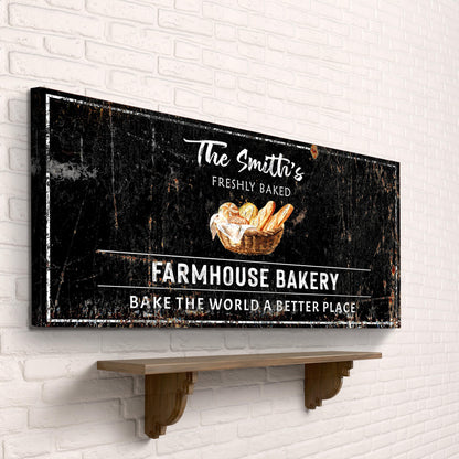 Farmhouse Bakery Canvas Sign