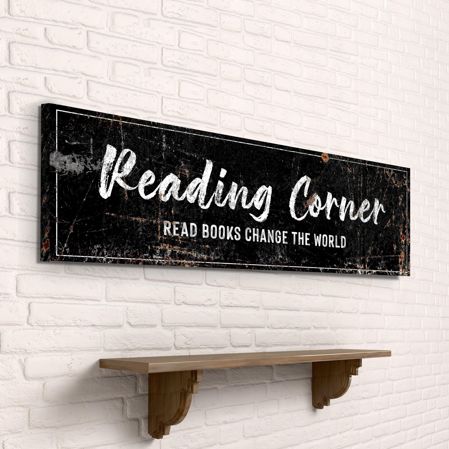 Reading Corner Personalized Canvas Sign