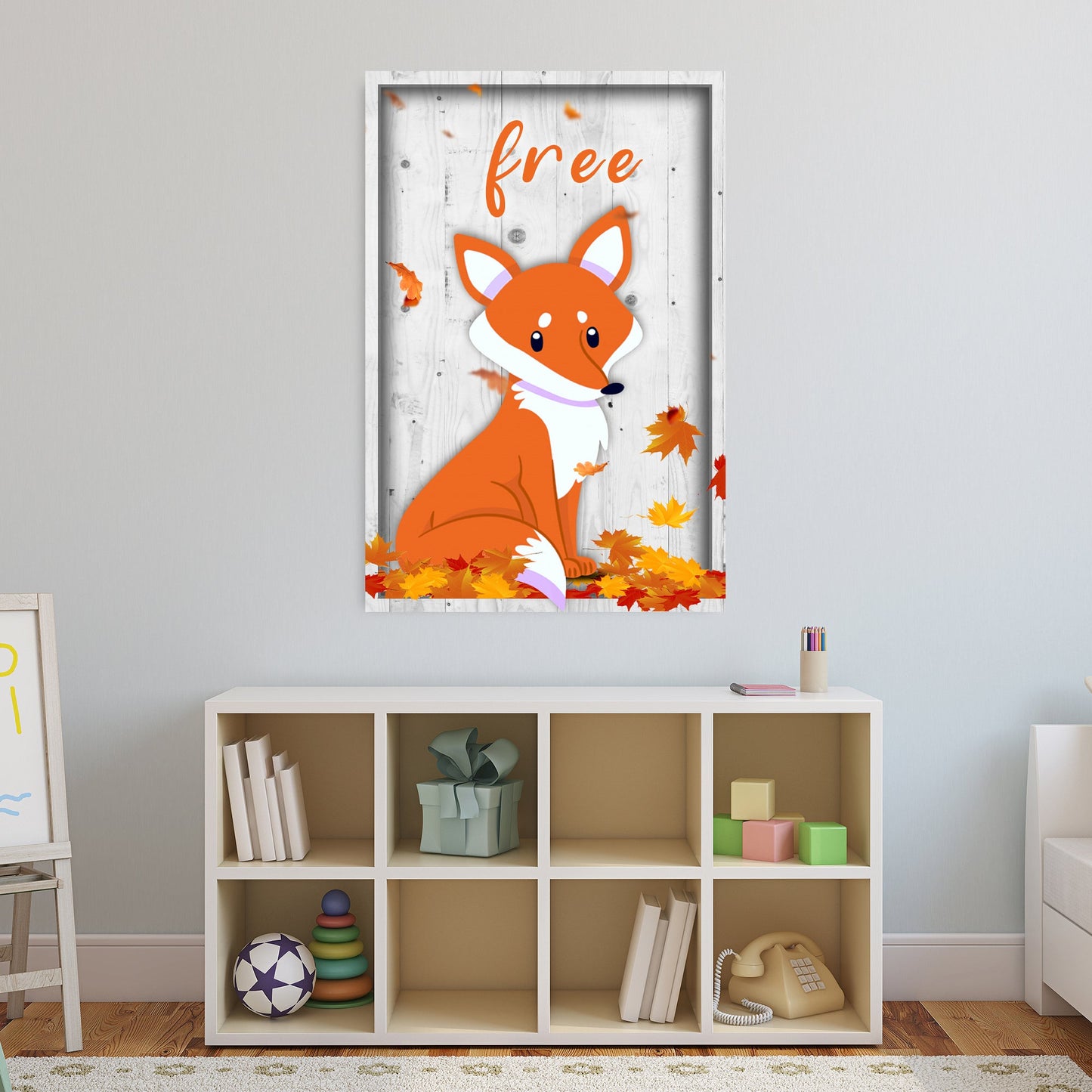 The Most Adorable Fox Canvas Wall Art