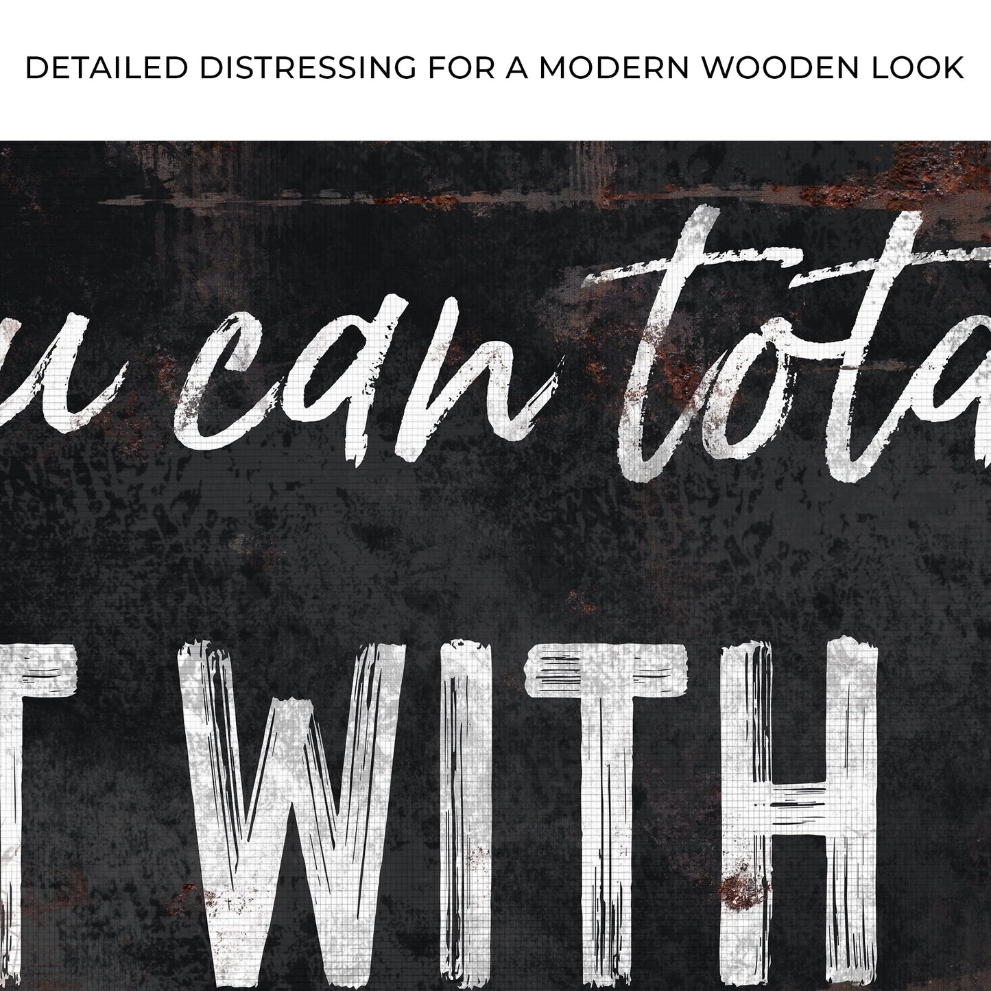 You Can Totally Sit With Us Kitchen Canvas Sign