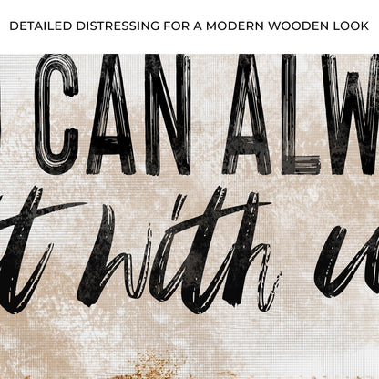 You Can Totally Sit With Us Canvas Wall Art