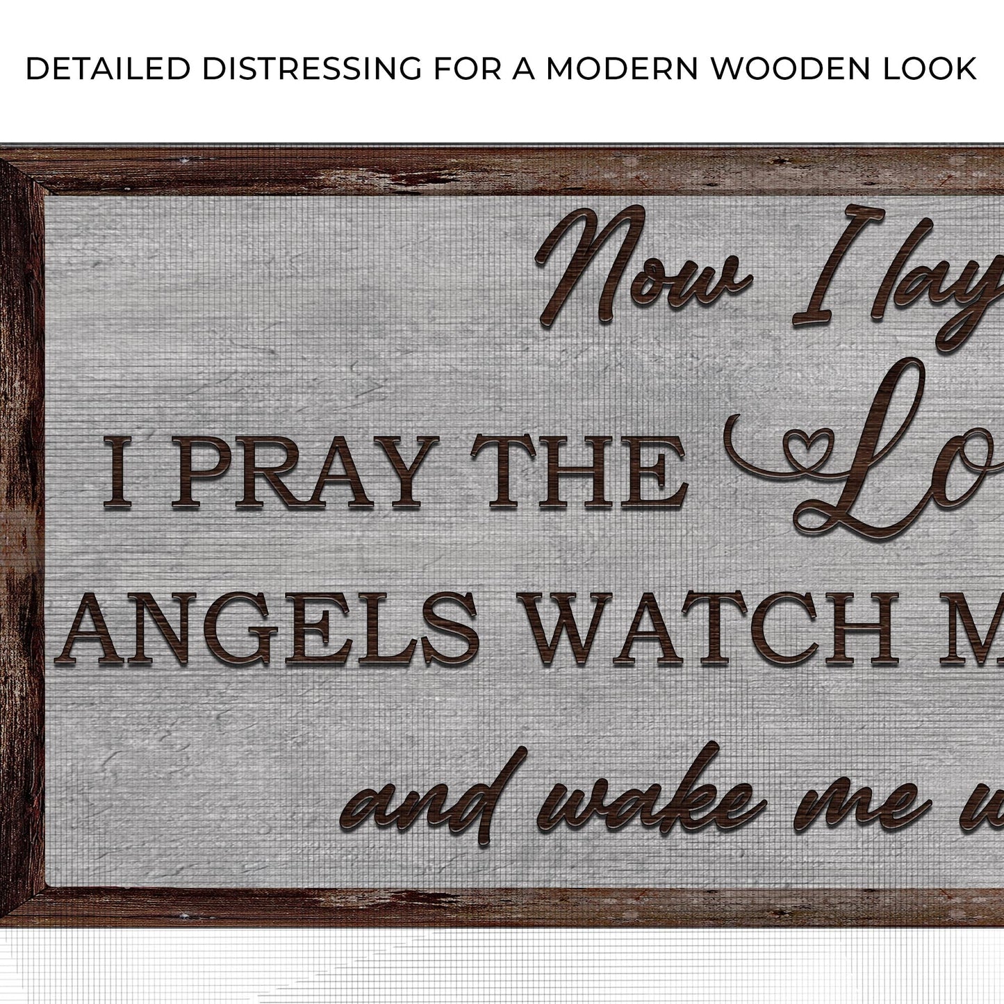 Now I Lay Me Down to Sleep Canvas Nursery Sign