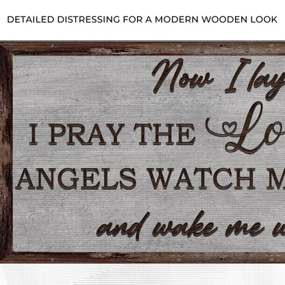Now I Lay Me Down to Sleep Canvas Nursery Sign