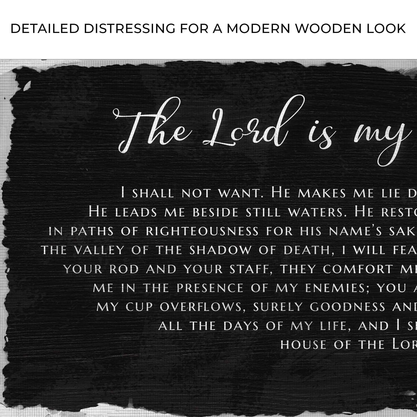 Psalm 23 The Lord Is My Shepherd Faith Canvas Wall Art IV