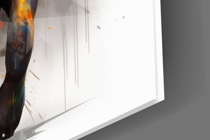 Rhino Power of Colors Glass Wall Art