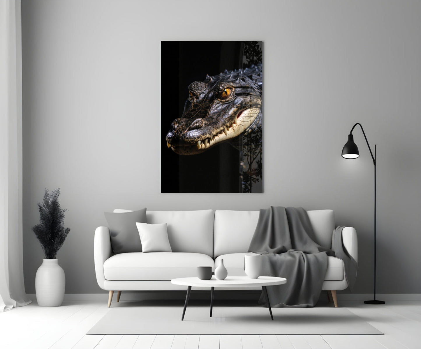 Eyes of the Swamp Glass Wall Art