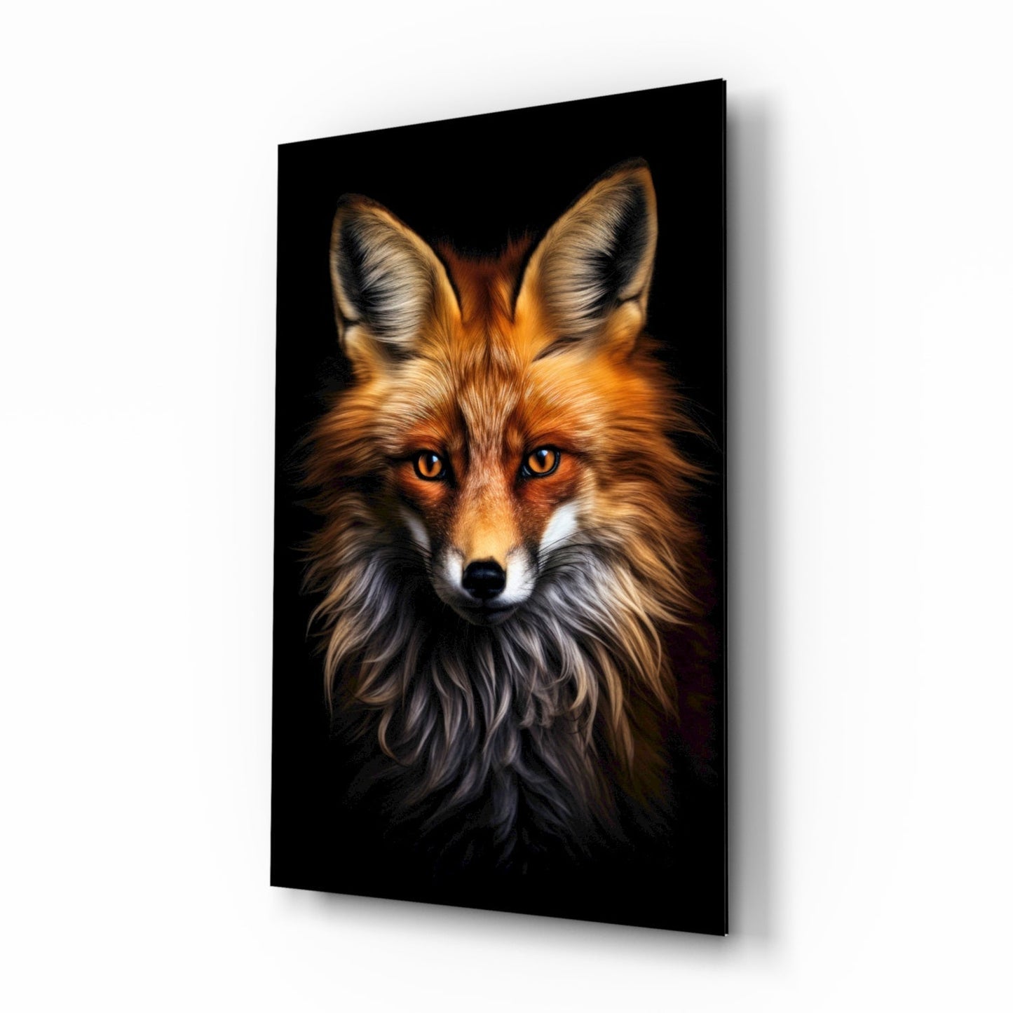 Eyes of the Fox Glass Wall Art