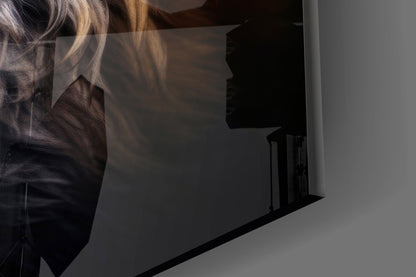 Eyes of the Fox Glass Wall Art