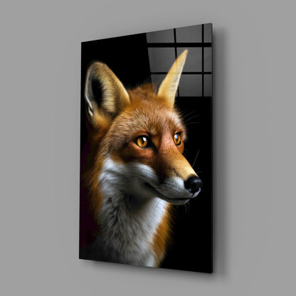 The Secret of the Fox Glass Wall Art