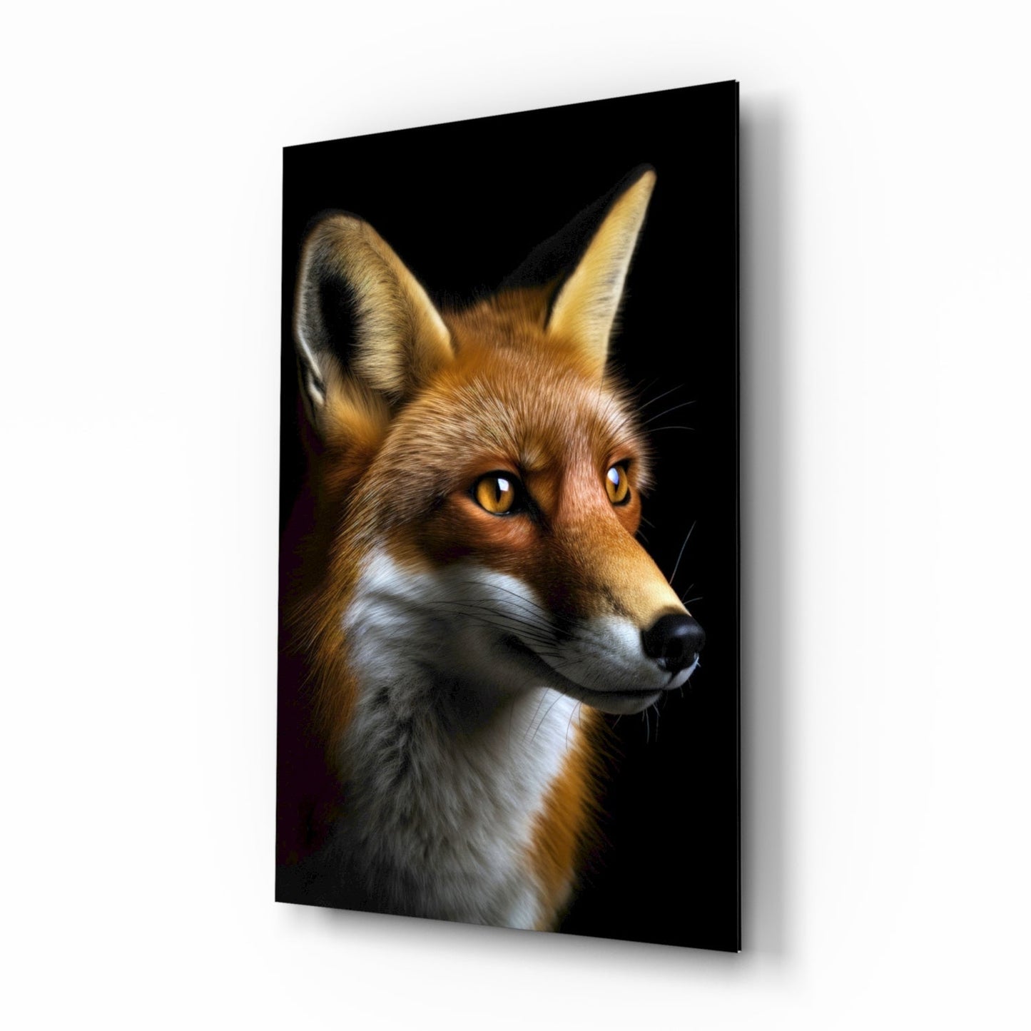 The Secret of the Fox Glass Wall Art