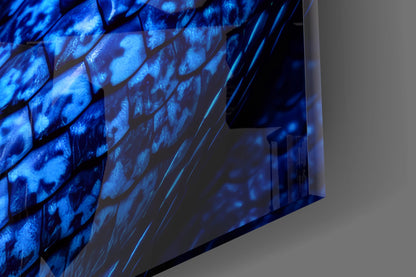 Blue Viper Glass Wall Art