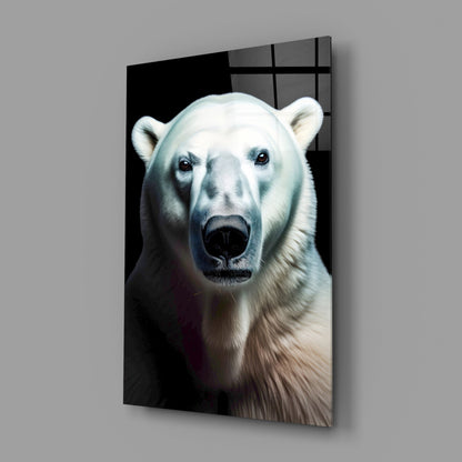 Polar Bear Glass Wall Art