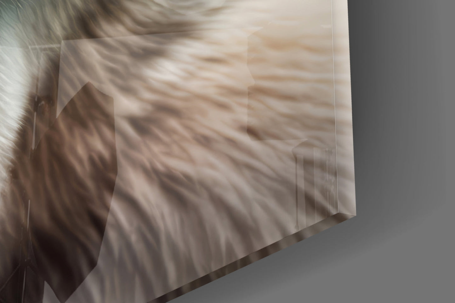 Polar Bear Glass Wall Art