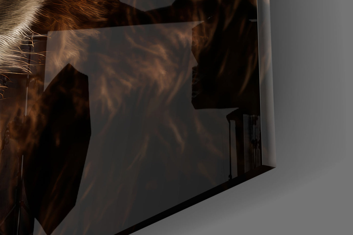 Grizzly Bear Glass Wall Art