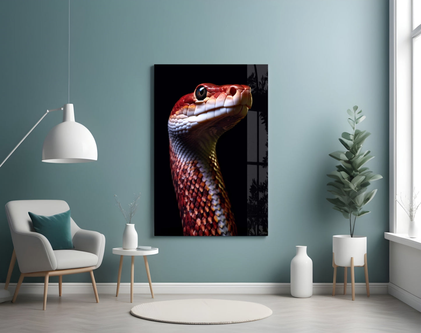 Eyes of the Fiery Serpent Glass Wall Art