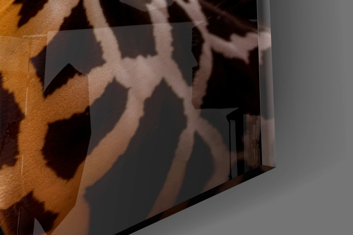 Gentle Giraffe Glass Wall Art