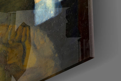 Girl with a Clothespin Glass Wall Art
