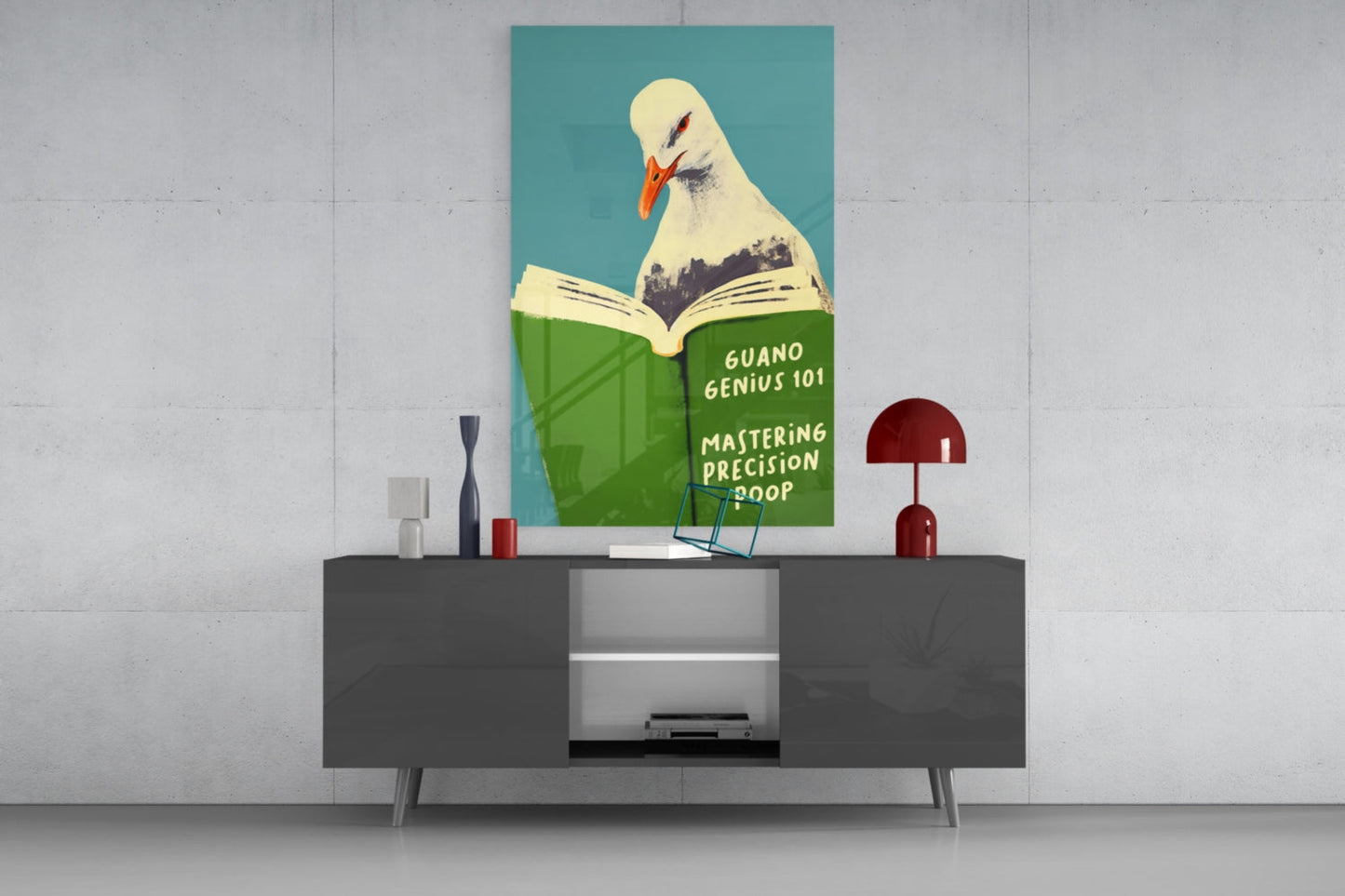 Seagull Science Glass Wall Art