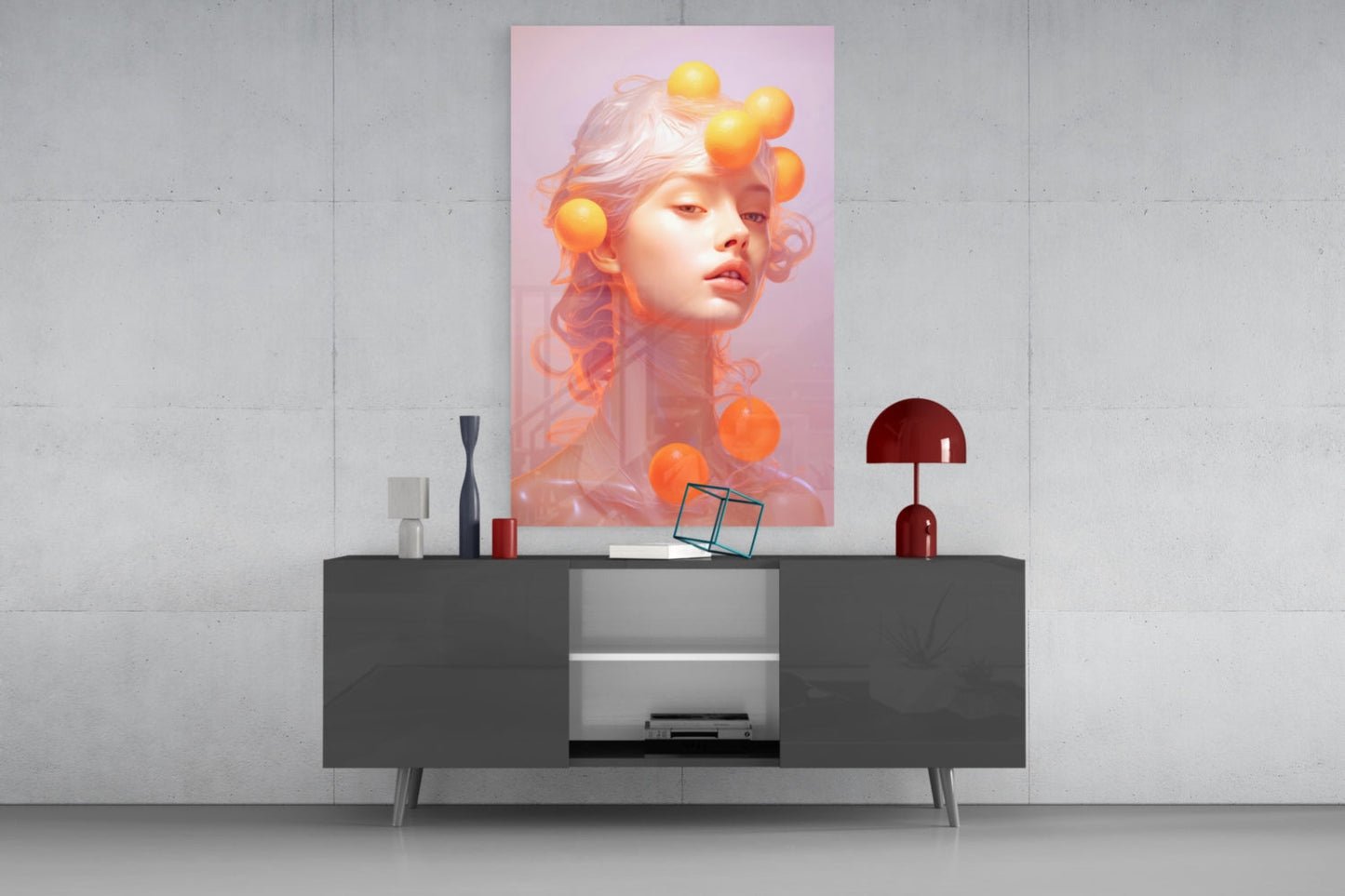 Queen of Orange Glass Wall Art
