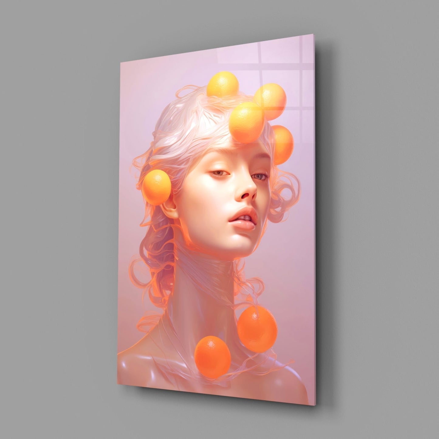 Queen of Orange Glass Wall Art
