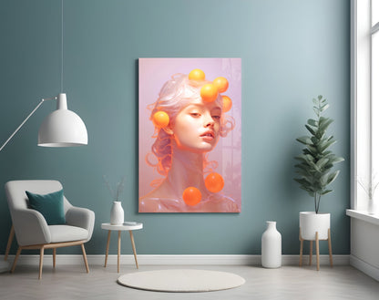 Queen of Orange Glass Wall Art