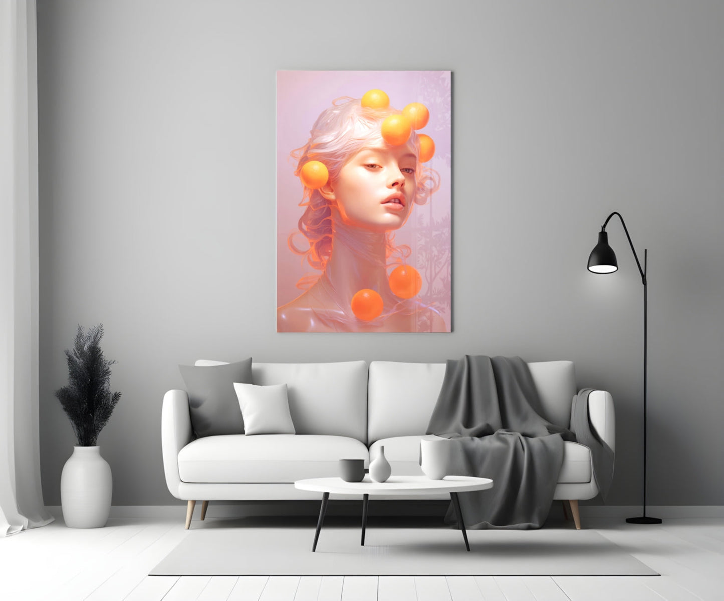 Queen of Orange Glass Wall Art