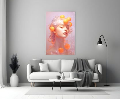 Queen of Orange Glass Wall Art