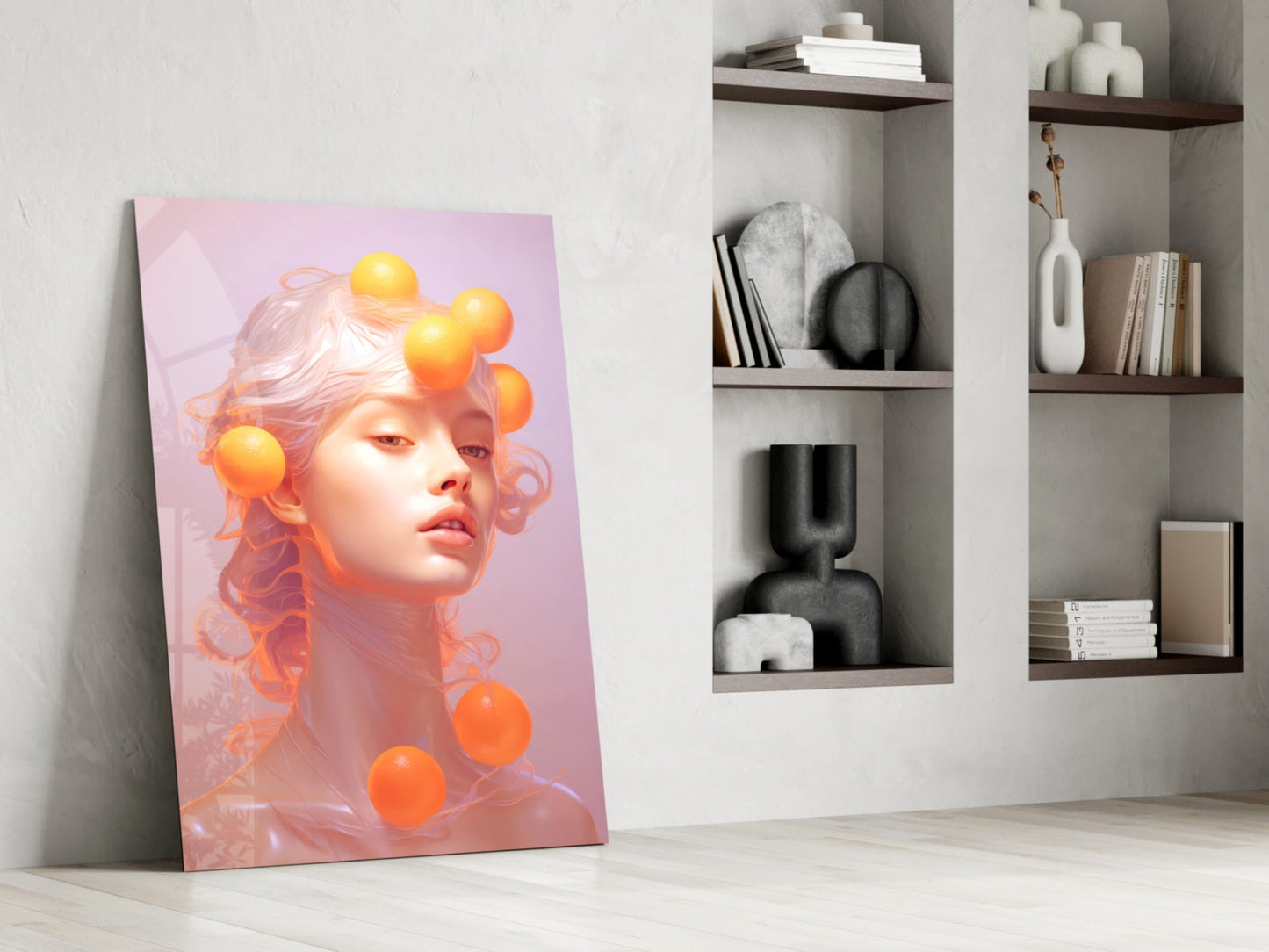 Queen of Orange Glass Wall Art