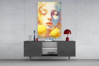 Lemony Dreams Glass Wall Art