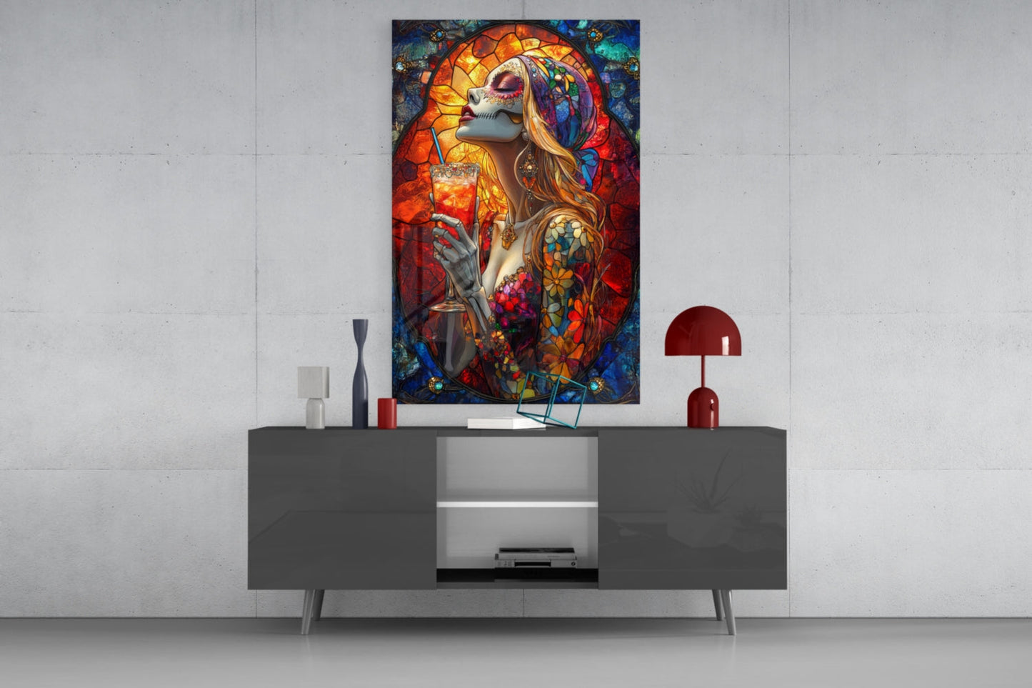 Cocktail of the Dead Glass Wall Art