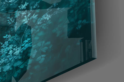 Mint Deer Glass Wall Art