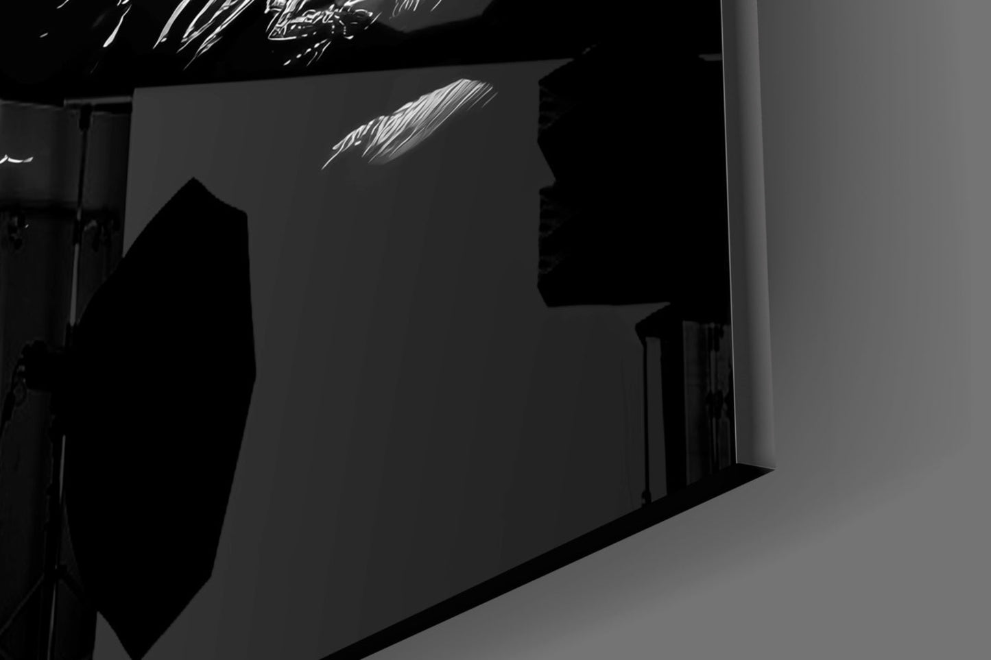 Loneliness in Space Glass Wall Art