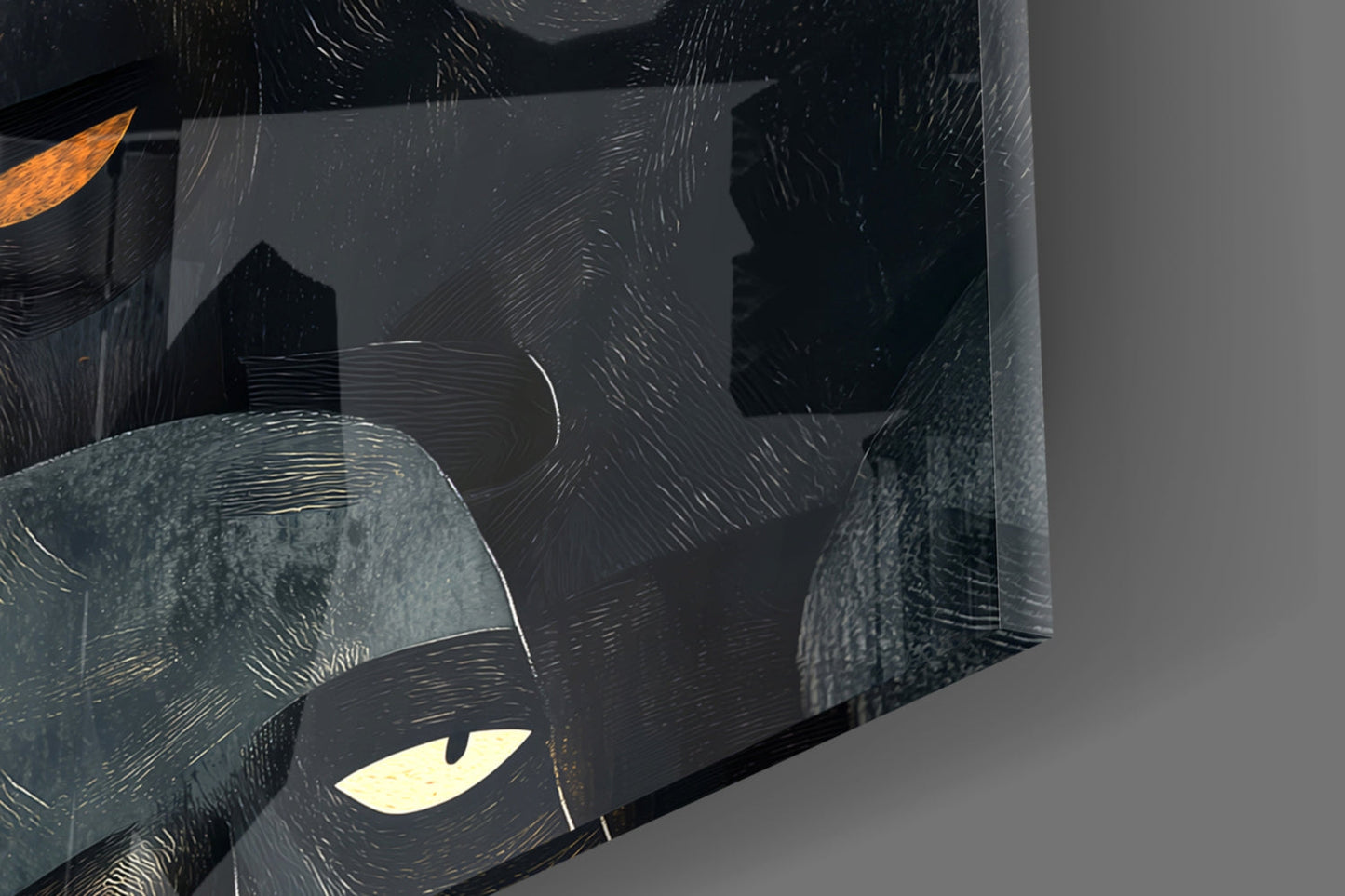 Foreign Faces Glass Wall Art