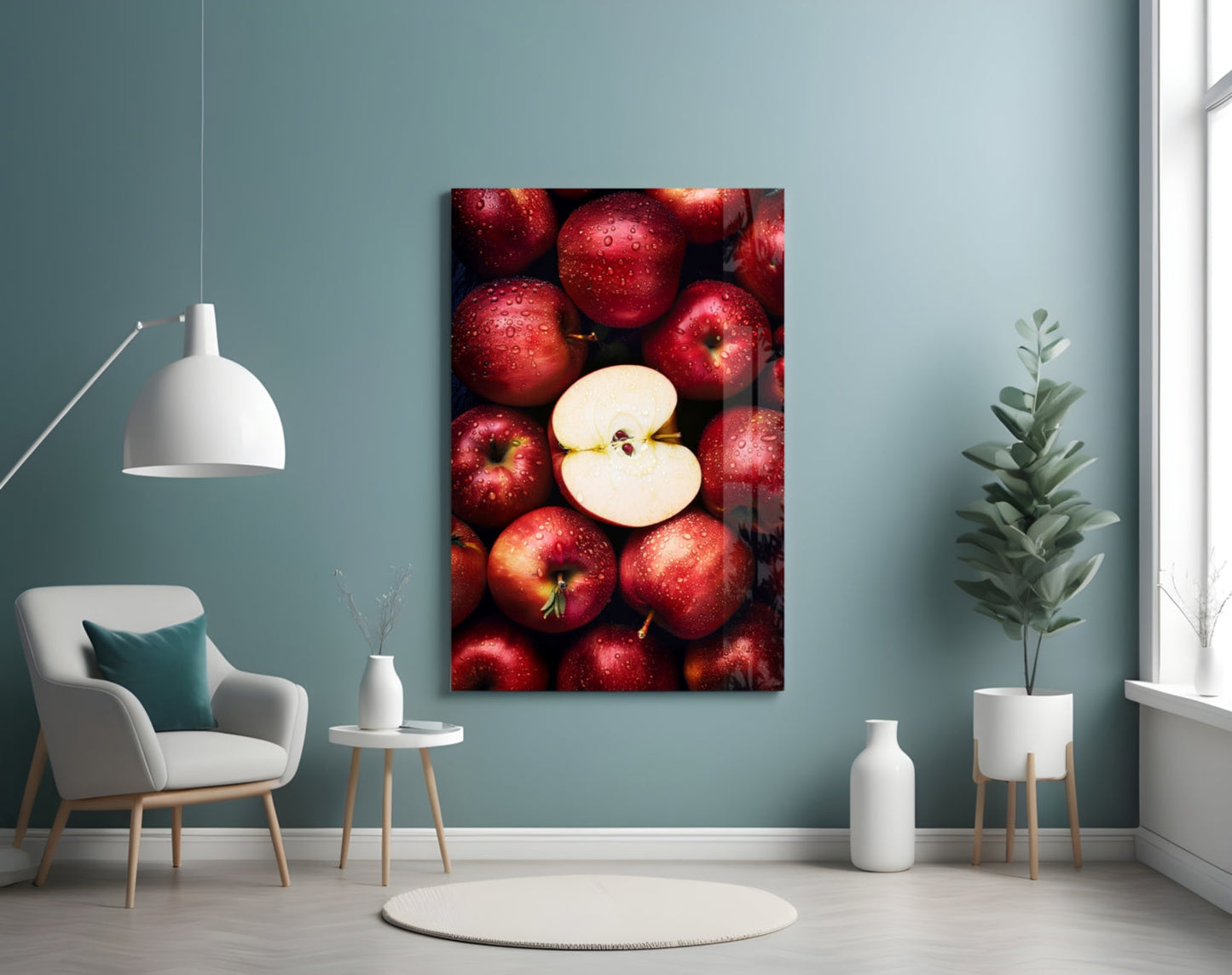 Queen of Apples Glass Wall Art