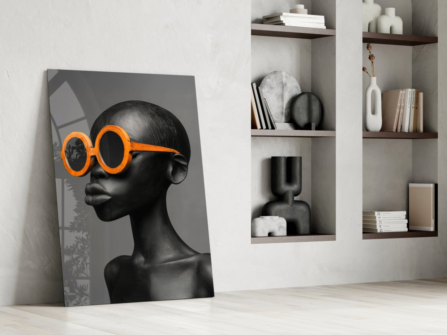 Faces of Colors Glass Wall Art
