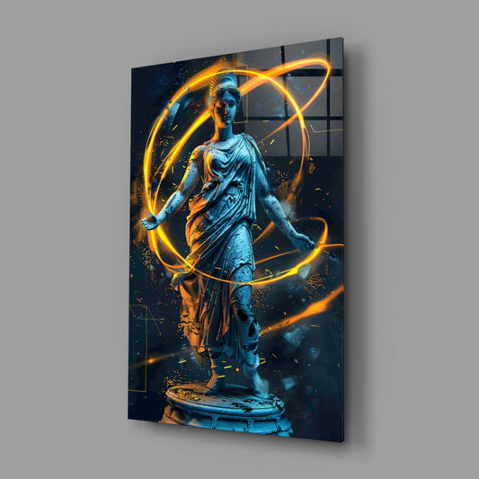 Neon Venus Glass Wall Art