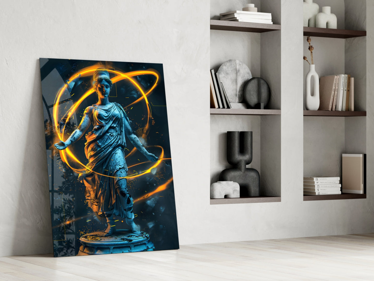 Neon Venus Glass Wall Art