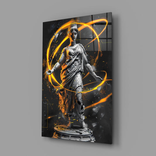 Neon Venus Glass Wall Art